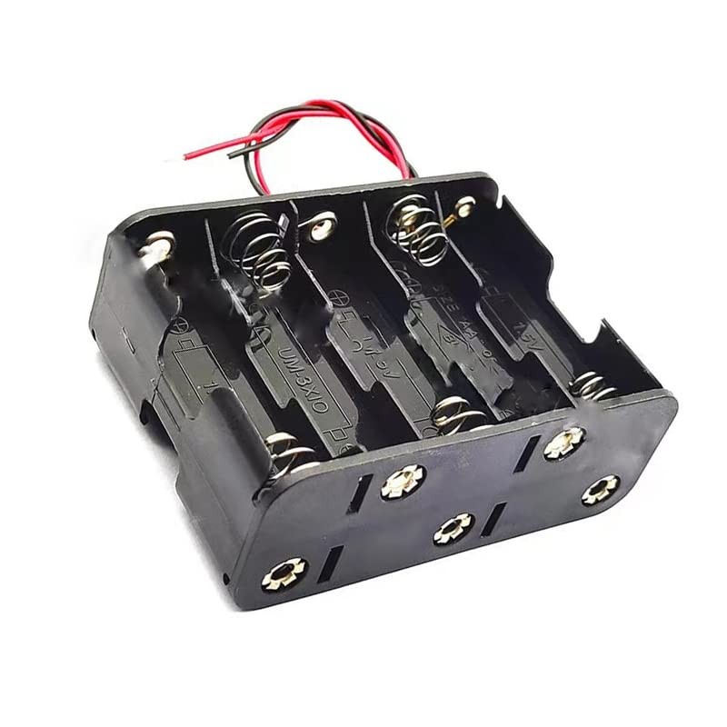 10 x 1.5V AA Battery Holder Case Box with Black