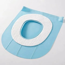 Protector Anti Sucia Cubre Asiento De Baño Desechable Para H Upgraded Version Full Coverage [1 Set] Three-layer Cotton Padding + Cover Individually Packaged