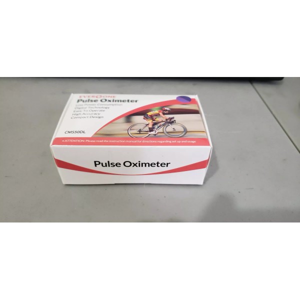 EverOne Fingertip Pulse Oximeter Blood Oxygen Saturation Monitor w/Strap