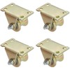 4 PCS Heavy Duty Gate Wheels Rigid Track Pullyes,Colored Steel