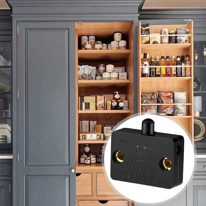 2 Pack Cupboard Door Switch 1A 250V Cupboard Light Control