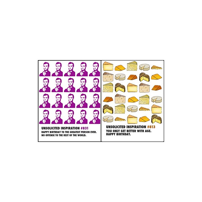 Quiplip UI64466PCK Unsolicited Inspiration Greeting Cards White 6 Pack