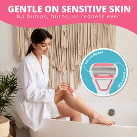 Clio Trimmer for Women with Precision Razor, Female Pubic Hair Electric Shaver for Smooth Grooming, Leg Hair Trimmer Women Love, Compact Clio Shaver for Bikini, Arms, and Body Touch-Ups