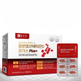 HEALTHYHABITS Chong Kun Dang Iron Folic Acid Vitamin D Plus 60 Capsules