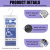 Wogomz Car Handicap Placard Holder, Ultra Transparent Disabled Parking Permit