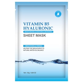 Pack of 10 Hyaluronic Acid with Vitamin B5 Face Masks Skincare