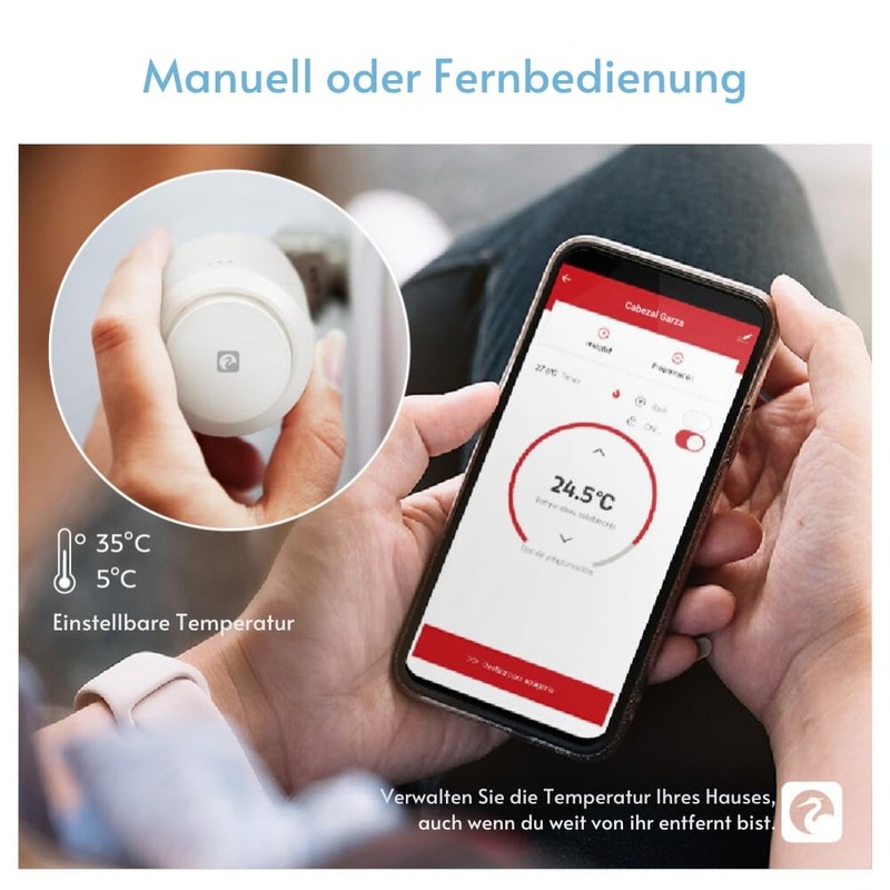 Garza - Starter Kit Zigbee 3.0 Smart Thermostat Head for