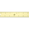 Alumicolor Aluminum Straight Edge with Center Finding Back Ruler, 8