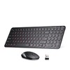 SurnQiee Wireless Backlit Keyboard and Mouse Combo, 2.4G Rechargeable Ultra
