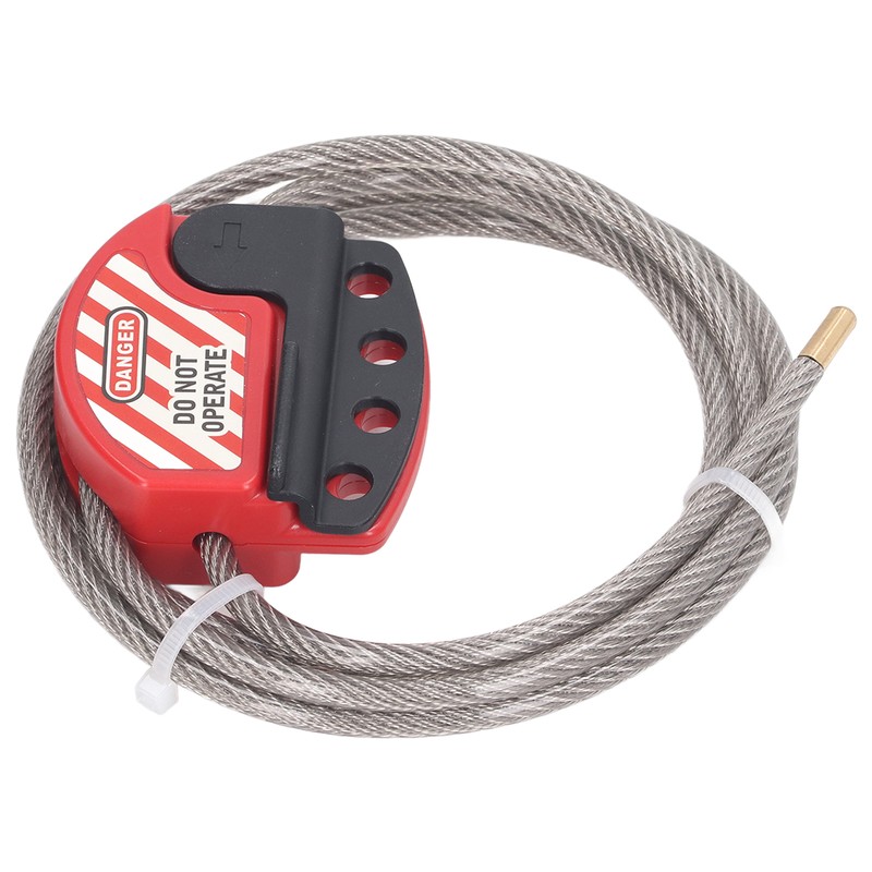 Safety Padlock Set Adjustable Stainless Steel Cable Lockout and 38mm