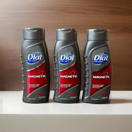 Dial For Men MAGNETIC Body Wash Attraction Enhancing Pheromone 16 oz, 3 Bottles