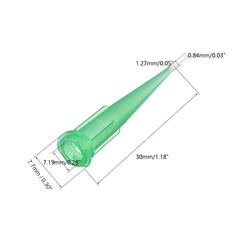 Recogwood 100Pcs 18ga x 1.26 Inches Industrial Blunt Tip Plastic