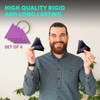 4 x Triangle Coasters - Neon Sign Design Hanna Name