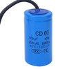 CD60 500uf Capacitor, 250VAC Explosion-proof Round Capacitor, Pulse Current Resistance,
