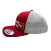 Trucker Hat - Nebraska (Red/White) Mesh, Adjustable Baseball Cap