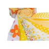 CraftsFabrics 20 x 100% Cotton Pre Cut Yellow Floral Jelly