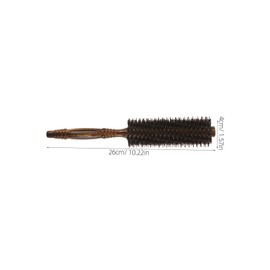 Beavorty Hair Brush Round for Men Women Wooden Round Brush Boar Bristle Styling Straightening Curling Versatile