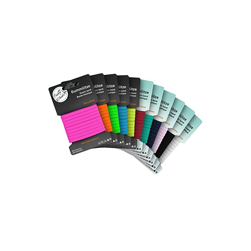 Faden & Nadel 6 mm rubber cord: elastic band, 10