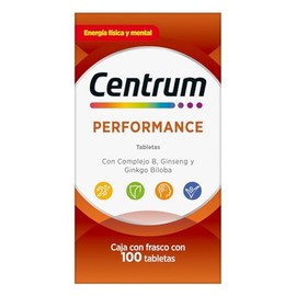 Centrum Multivitamínico Performance con Magnesio, Vitamina C, Vitamina D y Zinc 100 Tabletas