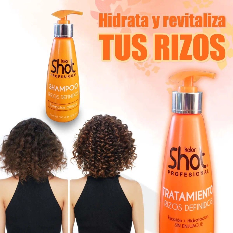 Kit Tratamiento + Shampoo Hidratante Para Rizos Definidos