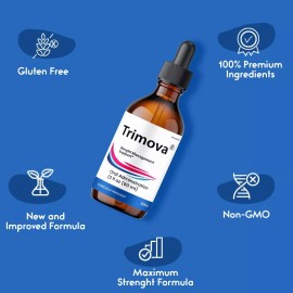 Trimova Drops, All Natural Formula, Overall Wellness & Energy (3 pack)