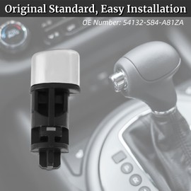 Aramox Shifter Knob Button, Gear Shift Knob Button Replacement, 54132-S84-A81ZA 54132S84A81ZA Fit for Accord 1998-2002, Gear Shifter Knob Repair Kit Automatic Gear Shift Handle Button with Spring