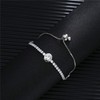 ASHMITA Pulsera de cadena ajustable para mujer, circonita cúbica, oro
