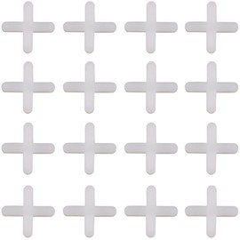 500 Pieces Tile Leveler Spacers for Wall and Floor - Cross Separators for Ceramic Tile and Stone Installation (2.5mm, White)