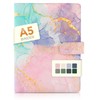 SKYDUE A5 Binder, A5 Ring Binder Faux Leather, Ring Binder