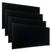 HPKL9999 4PACK 48 "X 24 "X 2" Black Acoustic Panels