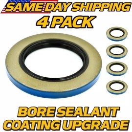 HD Switch (4 Pk) Double Lip Seals Replaces 10-10, 21333TB 6K & 7K Trailer Axles w/ UPGRADE