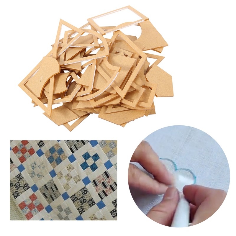 54 Pcs Quilting Template Multiple Shaped Acrylic Quilt Stencil Template