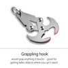 Outdoor Stainless Steel Multi Function Tool Folding Grappling Hook Climbing