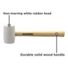 BLACK+DECKER Rubber Mallet, 16 oz., White (BDHT54004)