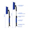 SEAAES 33 Inch Snow Brush and Ice Scraper for Car