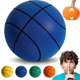 Silent Basketball, WADY Mute Basketball, Dribble Dream Silent Basketball, High Resilience, Prevent collisions, Suitable for Indoor Play, Eliminate Lack of Exercise,Free Basketball (Blue, 7 in)