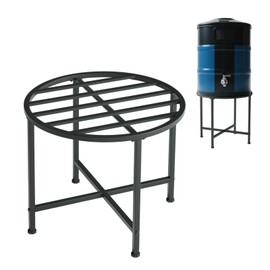 Rain Barrel Stand Heavy-Duty Stainless Steel- Supports 45/50/55 Gallon Plastic Barrels, Outdoor Weatherproof, Rust-Proof, 1200lb Load Capacity