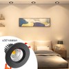 inShareplus 2 Inch LED Downlight, 3W Recessed Lighting COB Dimmable,