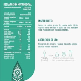 Birdman MCT Oil Ácido Caprílico C8 | 100% Puro de Coco | Keto y Paleo Friendly | Sin Sabor | Aceite MCT | 18 Porciones | 270ml