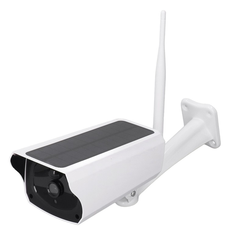 Solar Powered Security Camera 1080P 2MP Night Vision PIR Motion