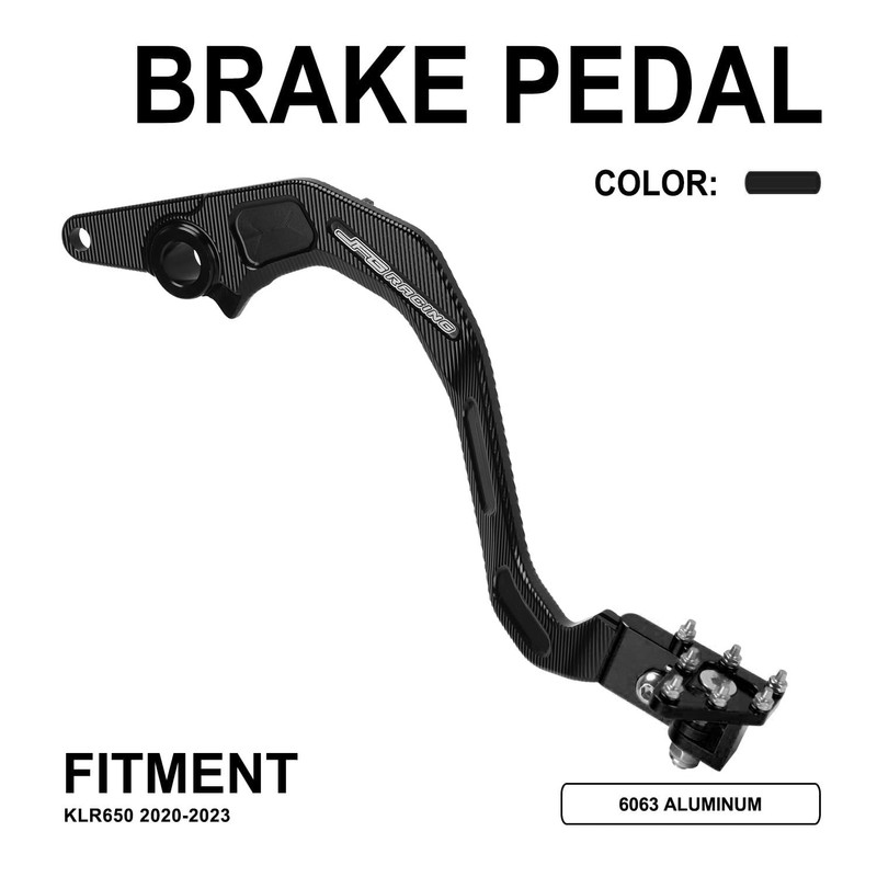 JFG RACING Motorcycle Folding Rear Brake Pedal Foot Lever CNC