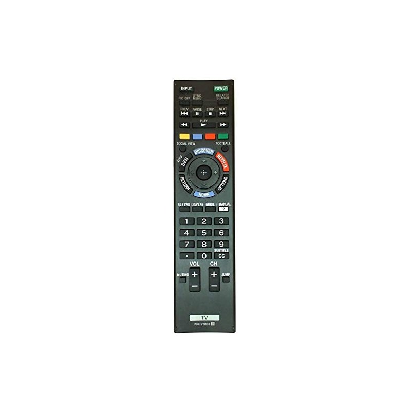 Replacement for Sony RM-YD103 Smart TV Remote Control