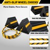 ROBLOCK Rubber Wheel Chocks for RV Trailer Camper Truck Car