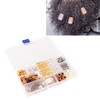 114pcs Hair Beard Beads Sunflower Gold Silver Snake Hair Braiding