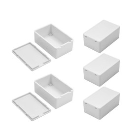 Heyiarbeit 5Pcs 2.76"x1.81"x 1.16" ABS White Dustproof Electronic Junction Box Enclosure Project Box Cord Protector For Electronic Projects
