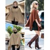 DiaryLook Ladies Button Cashmere Feel Multiway Poncho Shawl Scarf Wrap