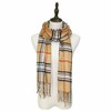 Winter Checked Plaid Wool 100% Cashmere Scotland Made Stripe Solid