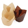 JAPCHET 400 PCS Brown and Coffee Tulip Baking Paper Cups,
