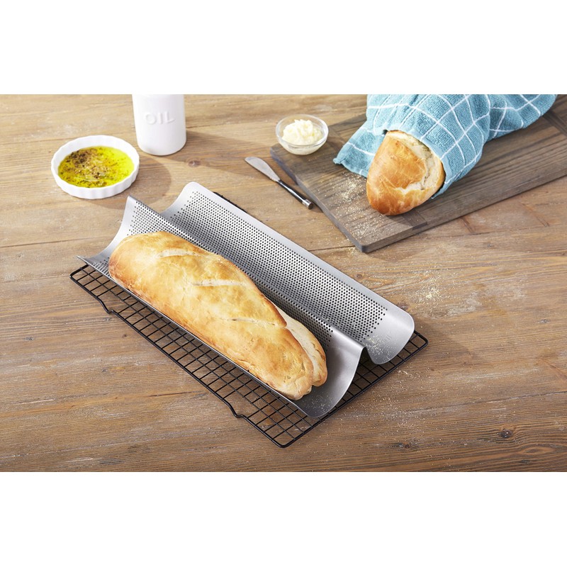 Chicago Metallic Commercial II Non-Stick Perforated French Bread Pan -