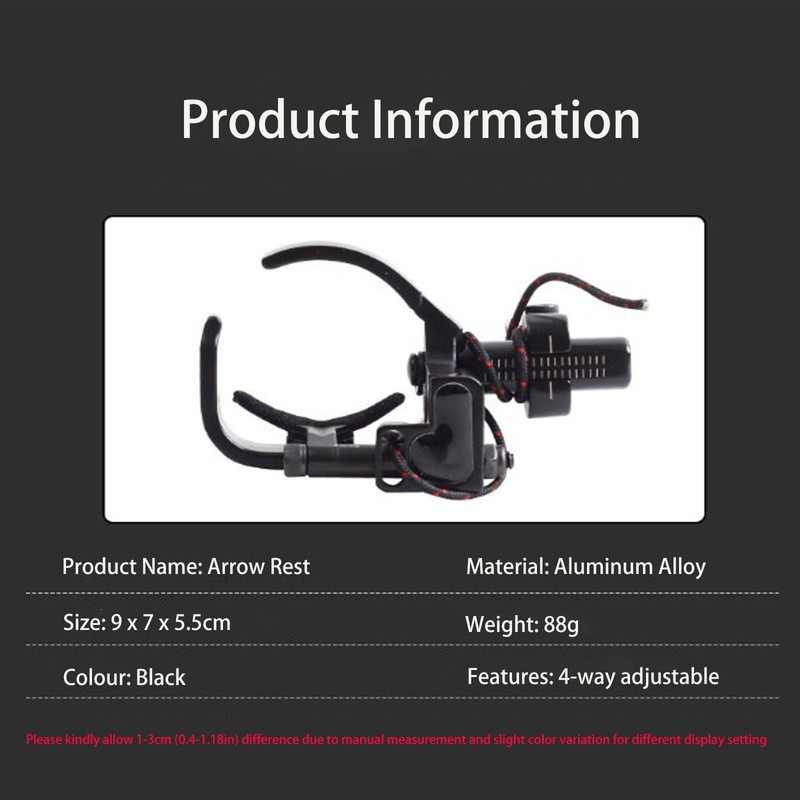 SH-RuiDu Arrow Rest Arrow Rest Aluminum Alloy Adjustable Archery Arrow